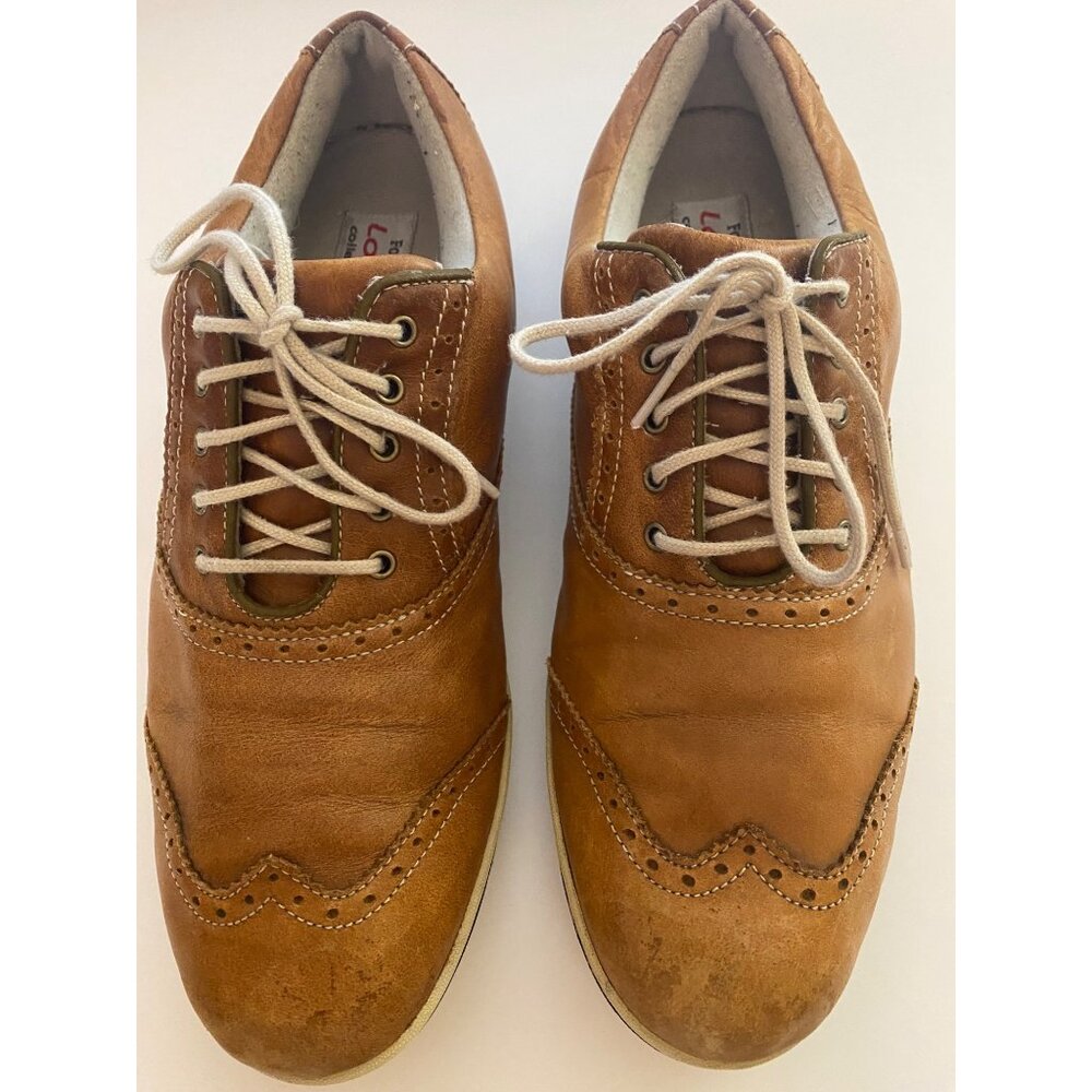 FootJoy LoPRO Leather Oxford Golf Shoes‎ Women's Size 9M Brown Spikeless 97305